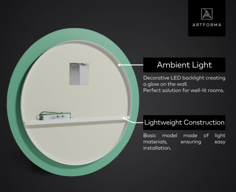 Illuminated Round LED Lighted Bathroom Mirror L116 #3