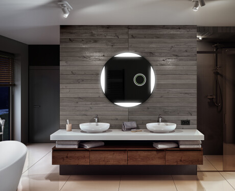 Illuminated Round LED Lighted Bathroom Mirror L116 #9