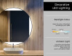 Illuminated Round LED Lighted Bathroom Mirror L116 #4