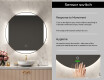 Illuminated Round LED Lighted Bathroom Mirror L116 #6
