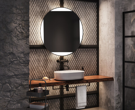 Illuminated Round LED Lighted Bathroom Mirror L116 #9