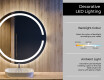 Illuminated Round LED Lighted Bathroom Mirror L118 #4