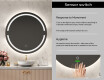 Illuminated Round LED Lighted Bathroom Mirror L118 #6