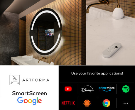 Illuminated Round LED Lighted Bathroom Mirror L118 #7