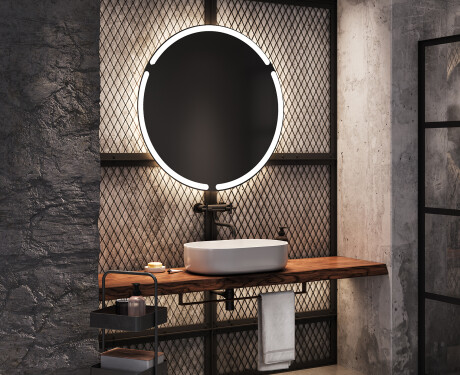 Illuminated Round LED Lighted Bathroom Mirror L119 #9
