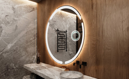 Illuminated Round LED Lighted Bathroom Mirror L119