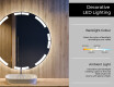Illuminated Round LED Lighted Bathroom Mirror L120 #4