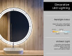 Illuminated Round LED Lighted Bathroom Mirror L122 #4