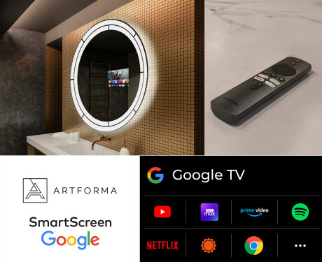 Illuminated Round LED Lighted Bathroom Mirror L122 #8