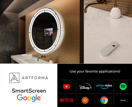 Illuminated Round LED Lighted Bathroom Mirror L122 #7