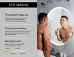 Illuminated Round LED Lighted Bathroom Mirror L123 #6
