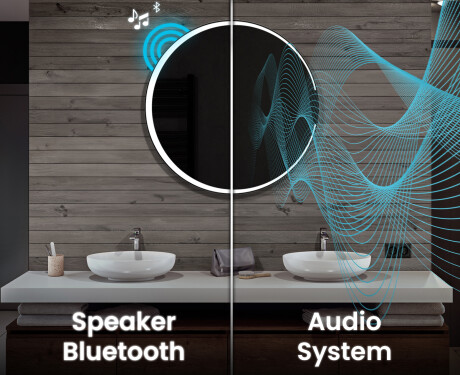 Illuminated Round LED Lighted Bathroom Mirror L123 #10
