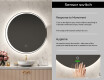 Illuminated Round LED Lighted Bathroom Mirror L123 #6