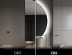 Half Circle Mirror LED lighted wall mirror A221 | right #3