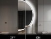 Semi-Circular Mirror with LED illumination A222 | right #3