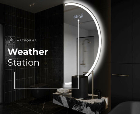 Semi-Circular Mirror with LED illumination A222 | right #6