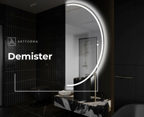 Semi-Circular Mirror with LED illumination A223 | right #8