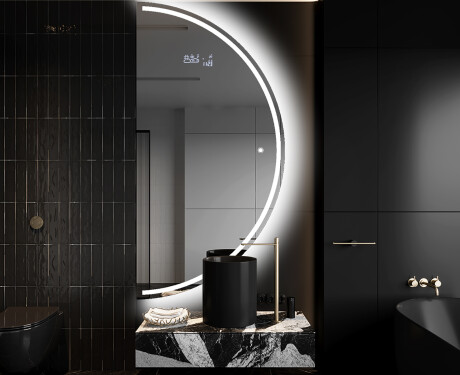 Semi-Circular Mirror with LED illumination A223 | right #9