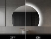 Half Circle Mirror LED lighted wall mirror W221 #3