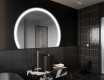 Semi-Circular Mirror with LED illumination W222