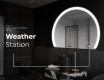 Semi-Circular Mirror with LED illumination W222 #6