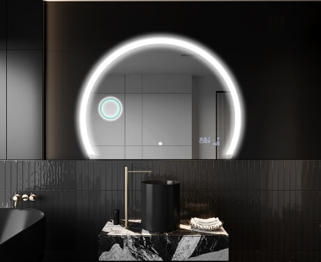 Semi-Circular Mirror with LED illumination W222 #9