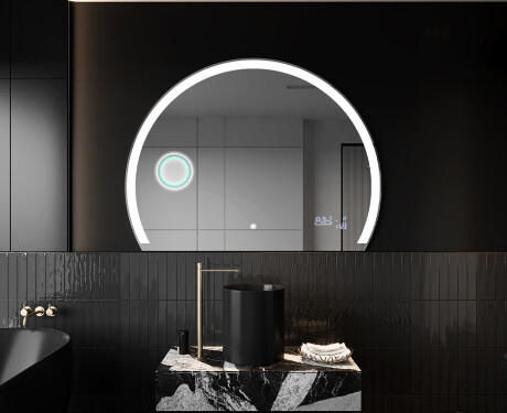 Semi-Circular Mirror with LED illumination W222 #10