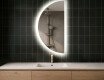 Semi-Circular Mirror with LED illumination D221 | left