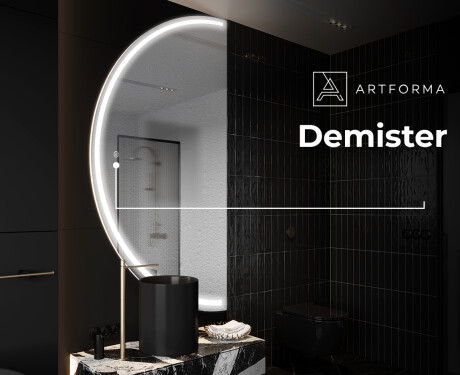 Semi-Circular Mirror with LED illumination D223 #8