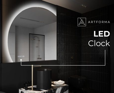 Half Circle Mirror LED lighted wall mirror X221 #7