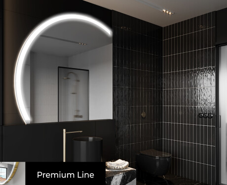 Semi-Circular Mirror with LED illumination X222