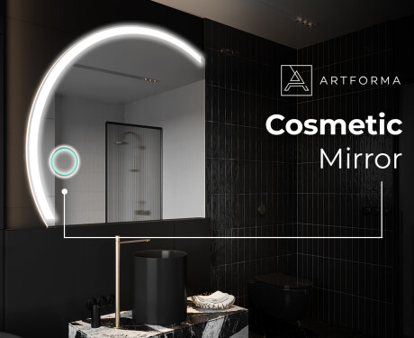 Semi-Circular Mirror with LED illumination X222 #9
