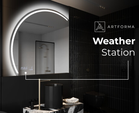 Half Circle Mirror LED lighted wall mirror X223 #6