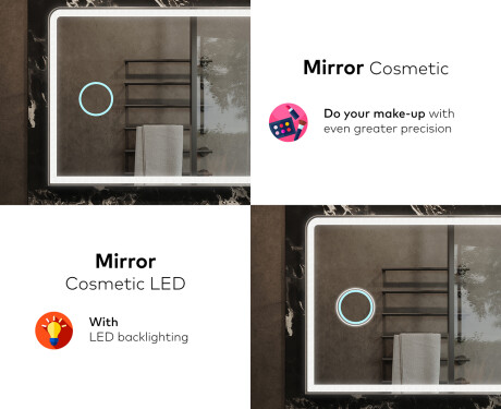 Illuminated Bathroom Mirror LED Lighting L146 #8