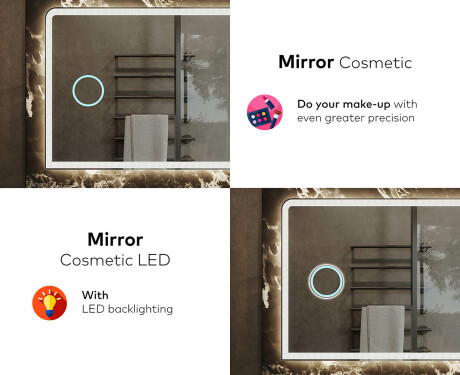 Illuminated Bathroom Mirror LED Lighting L146 #8