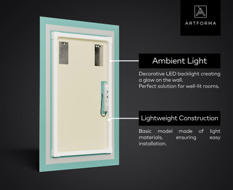 Full length hallway mirror lighting LED L01 #3