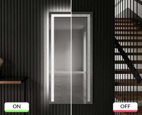 Full length hallway mirror backlit LED L11 #7