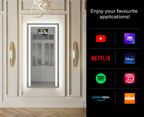 Long wall hallway mirror backlit LED L15 #2