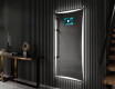 Long wall hallway mirror backlit LED L77