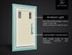 Long wall hallway mirror backlit LED L77 #3