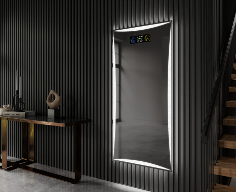 Long wall hallway mirror backlit LED L77 #9