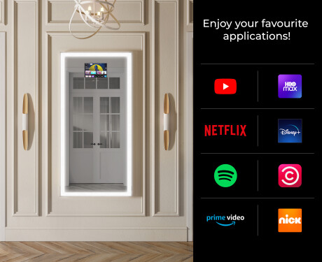 Full lenght hallway mirror backlit LED L01 #2