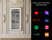 Long wall hallway framed mirror backlit LED L15 #2