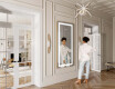 Long wall hallway framed mirror backlit LED L15 #11