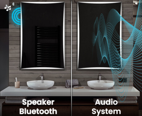 Long wall hallway mirror lighting LED L77 #7