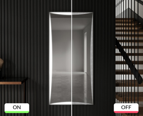 Long wall hallway mirror lighting LED L77 #8