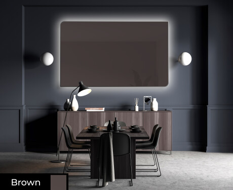 Rounded hanging mirror decor L173 #4