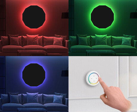 Round hanging mirror decor L176 #11