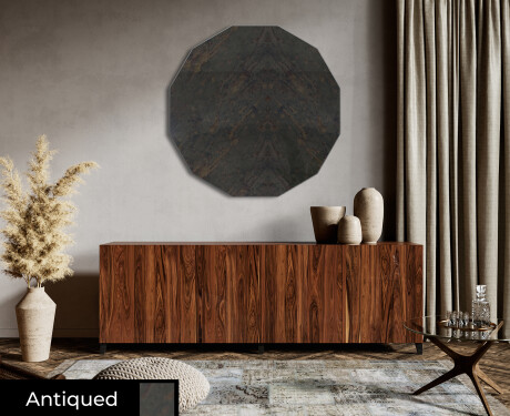 Round hanging mirror decor L176 #6