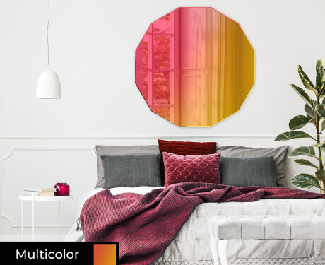 Round hanging mirror decor L176 #7